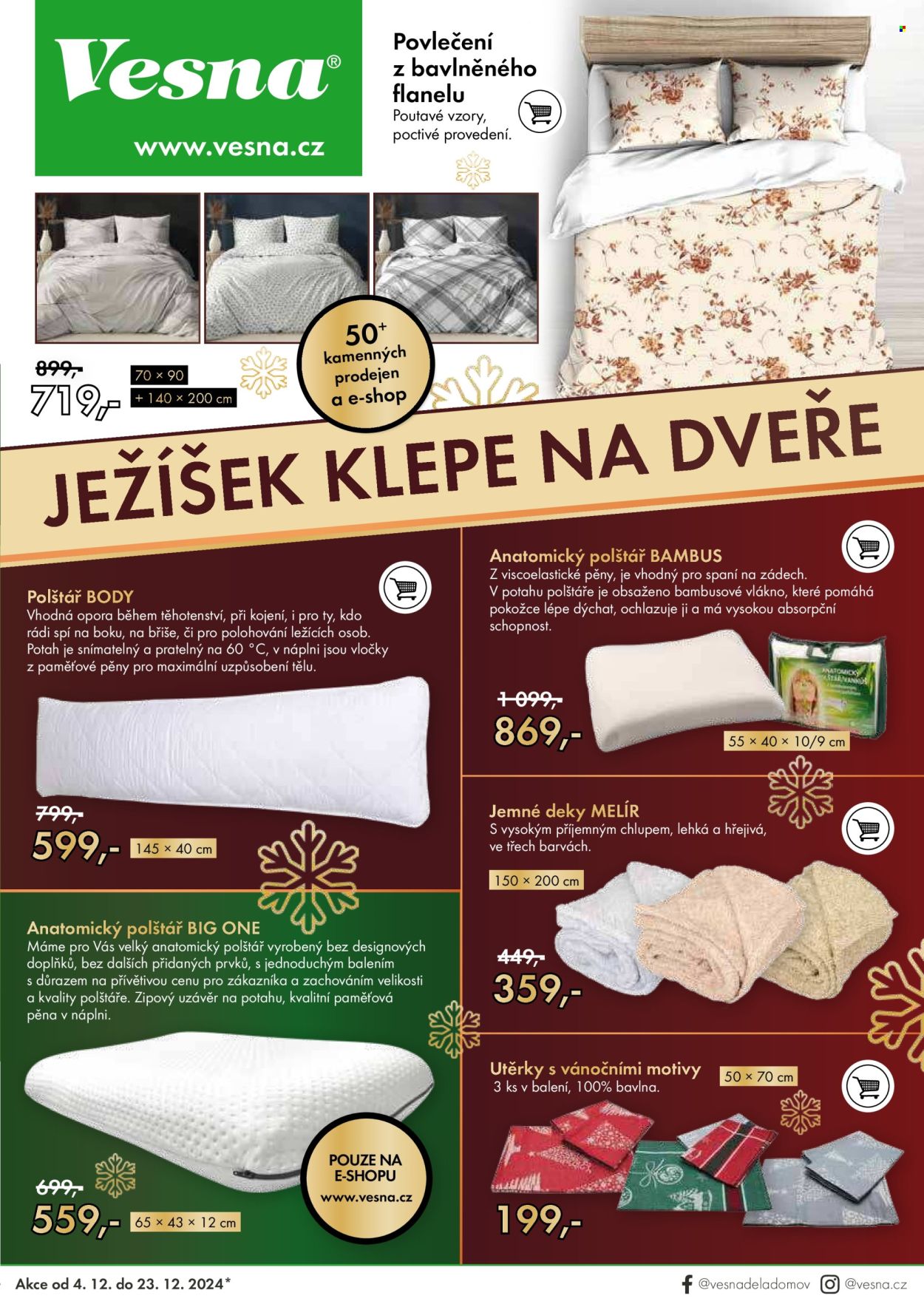 Leták Vesna - 4.12.2024 - 23.12.2024. Strana 1