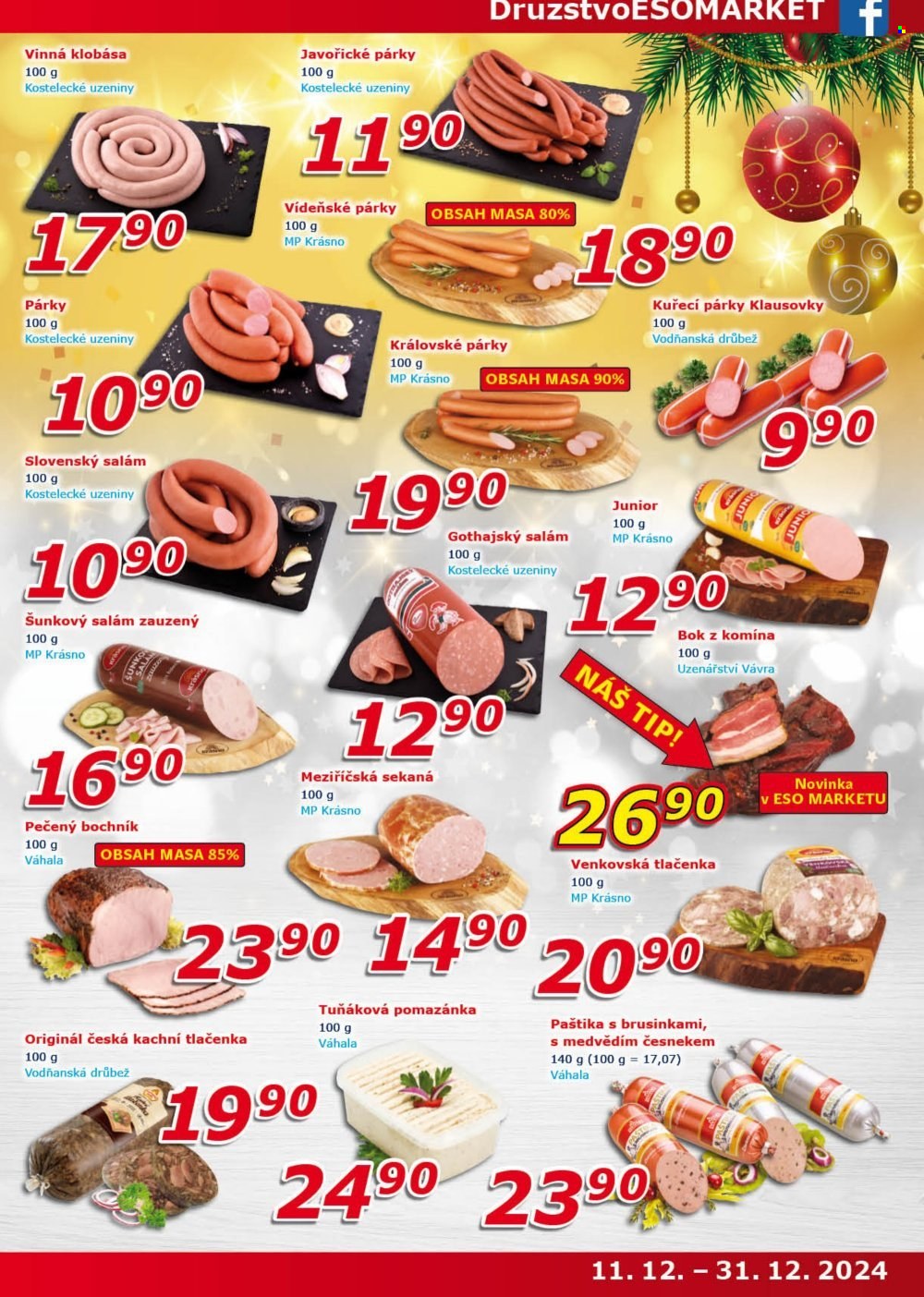 Leták ESO MARKET - 11.12.2024 - 31.12.2024. Strana 3
