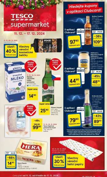 Leták TESCO supermarket - 11.12.2024 - 17.12.2024.