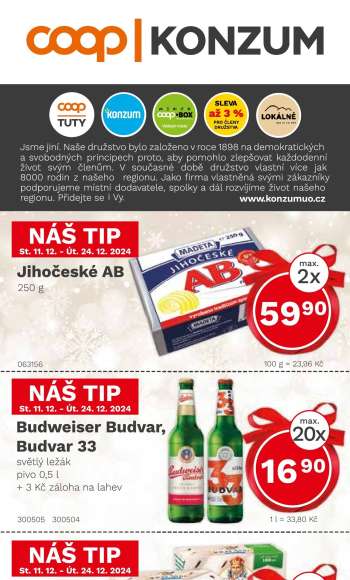 Leták Konzum - 11.12.2024 - 31.12.2024.
