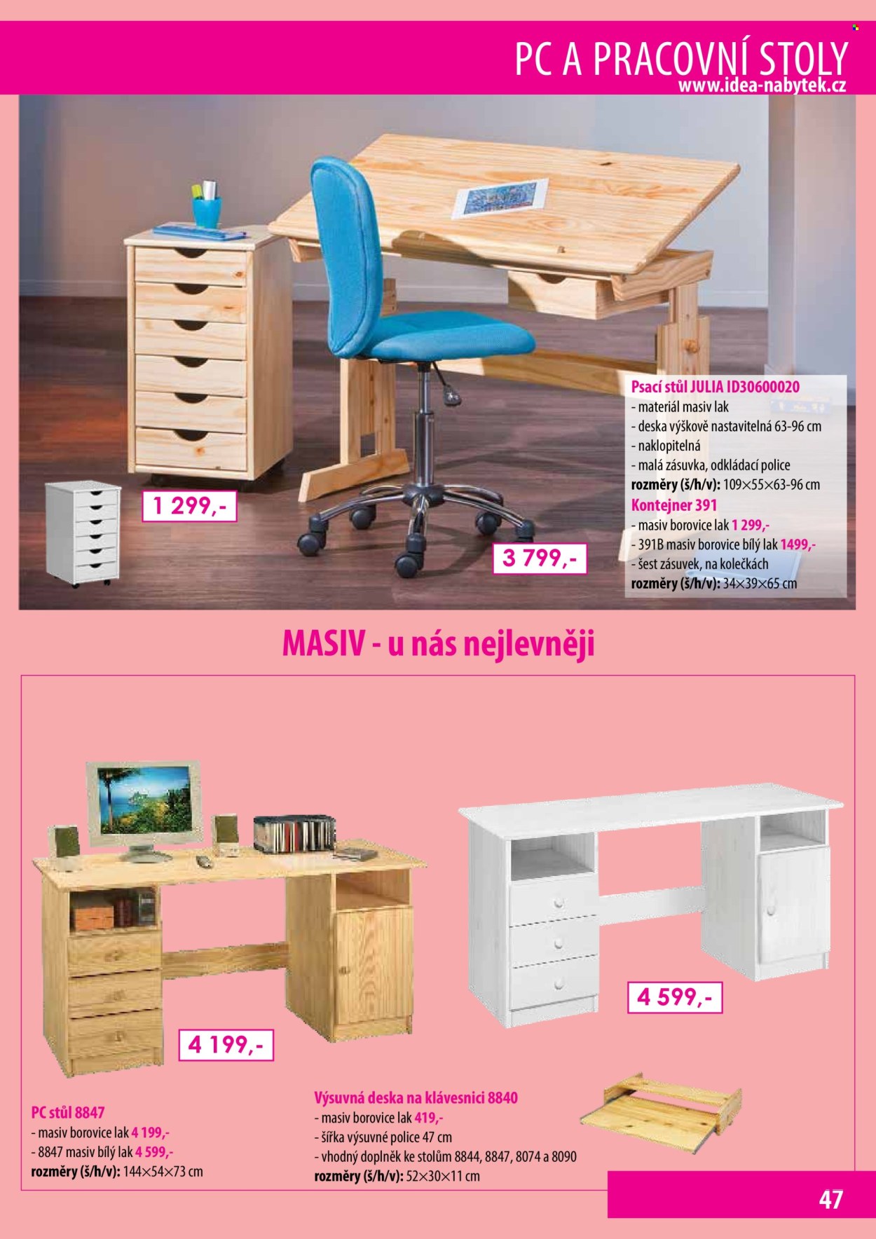 Leták IDEA nábytek. Strana 47