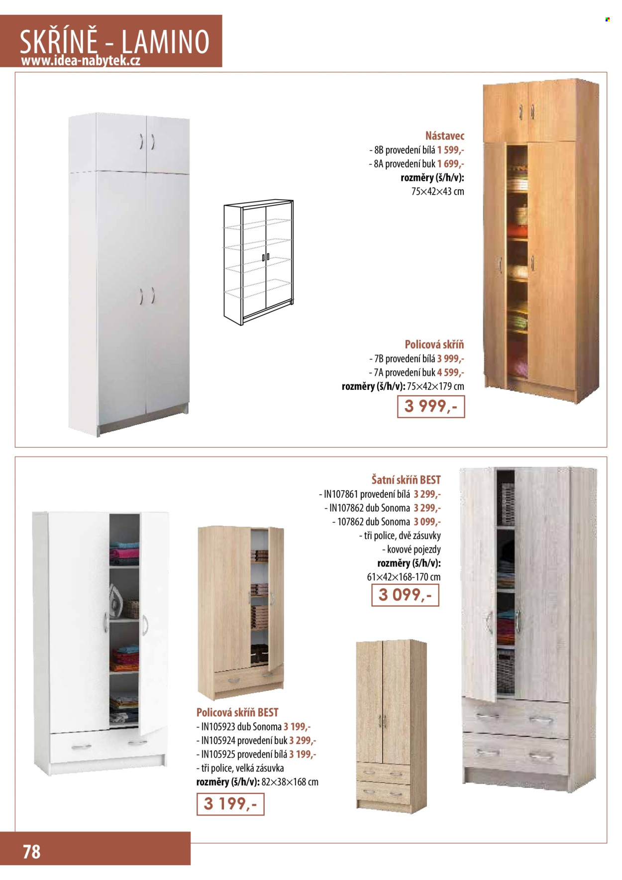 Leták IDEA nábytek. Strana 78