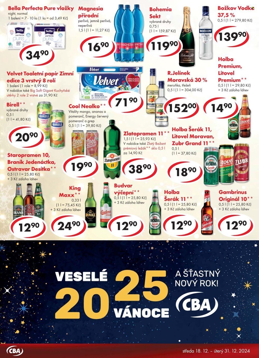 Leták CBA Premium - 18.12.2024 - 31.12.2024. Strana 6