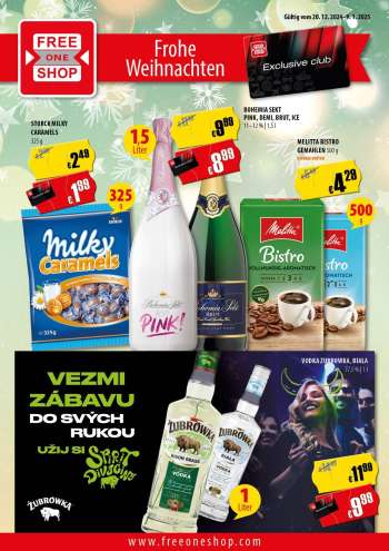 Leták FreeOneShop - 20.12.2024 - 9.1.2025.