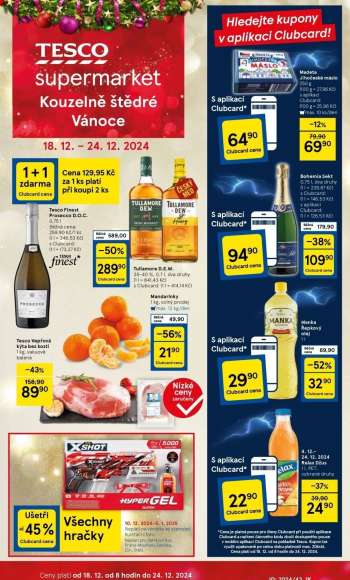 Leták TESCO supermarket - 18.12.2024 - 24.12.2024.