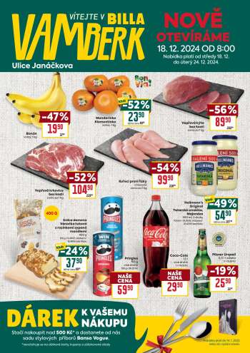 Leták BILLA - 18.12.2024 - 24.12.2024.
