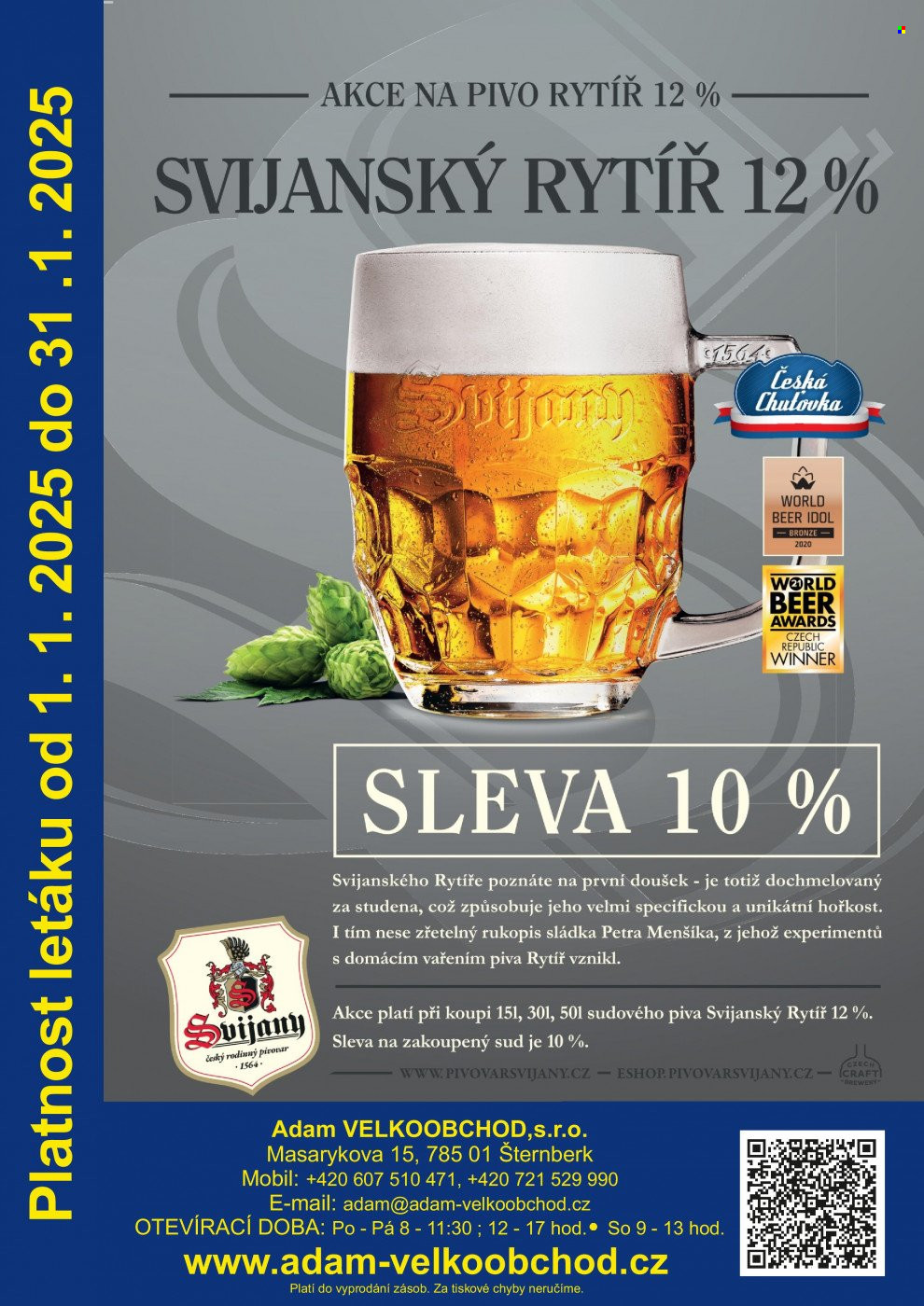 Leták Adam velkoobchod Šternberk - 1.1.2025 - 31.1.2025. Strana 60
