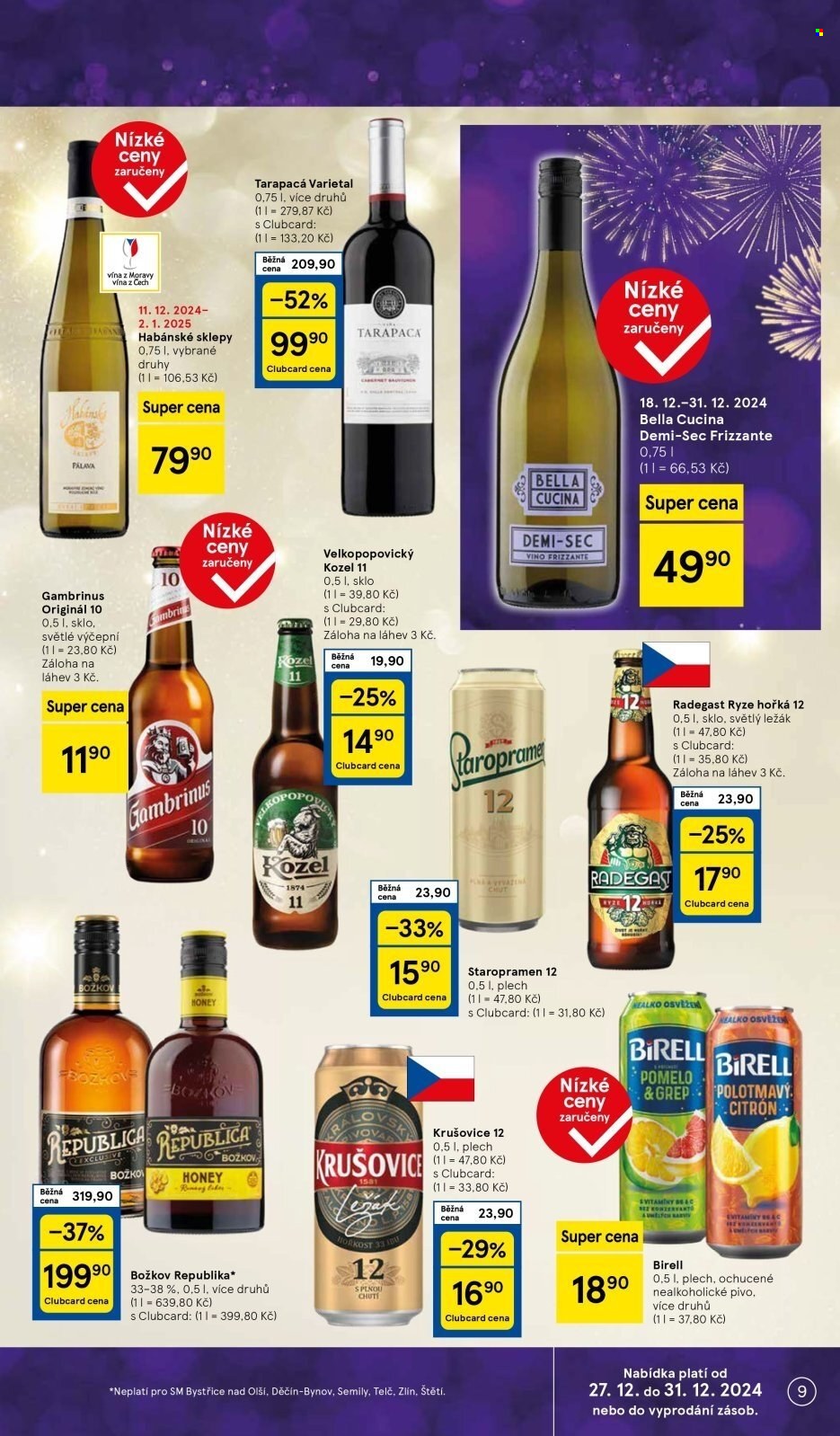 Leták TESCO supermarket - 27.12.2024 - 31.12.2024. Strana 9