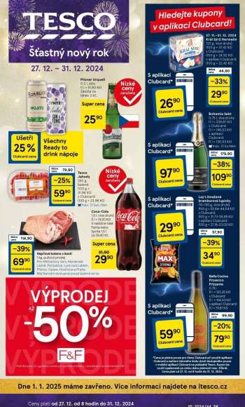Leták TESCO - 27.12.2024 - 31.12.2024.