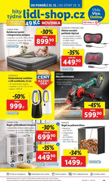 Leták Lidl - 23.12.2024 - 29.12.2024.