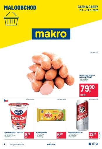 Leták MAKRO - 2.1.2025 - 14.1.2025.