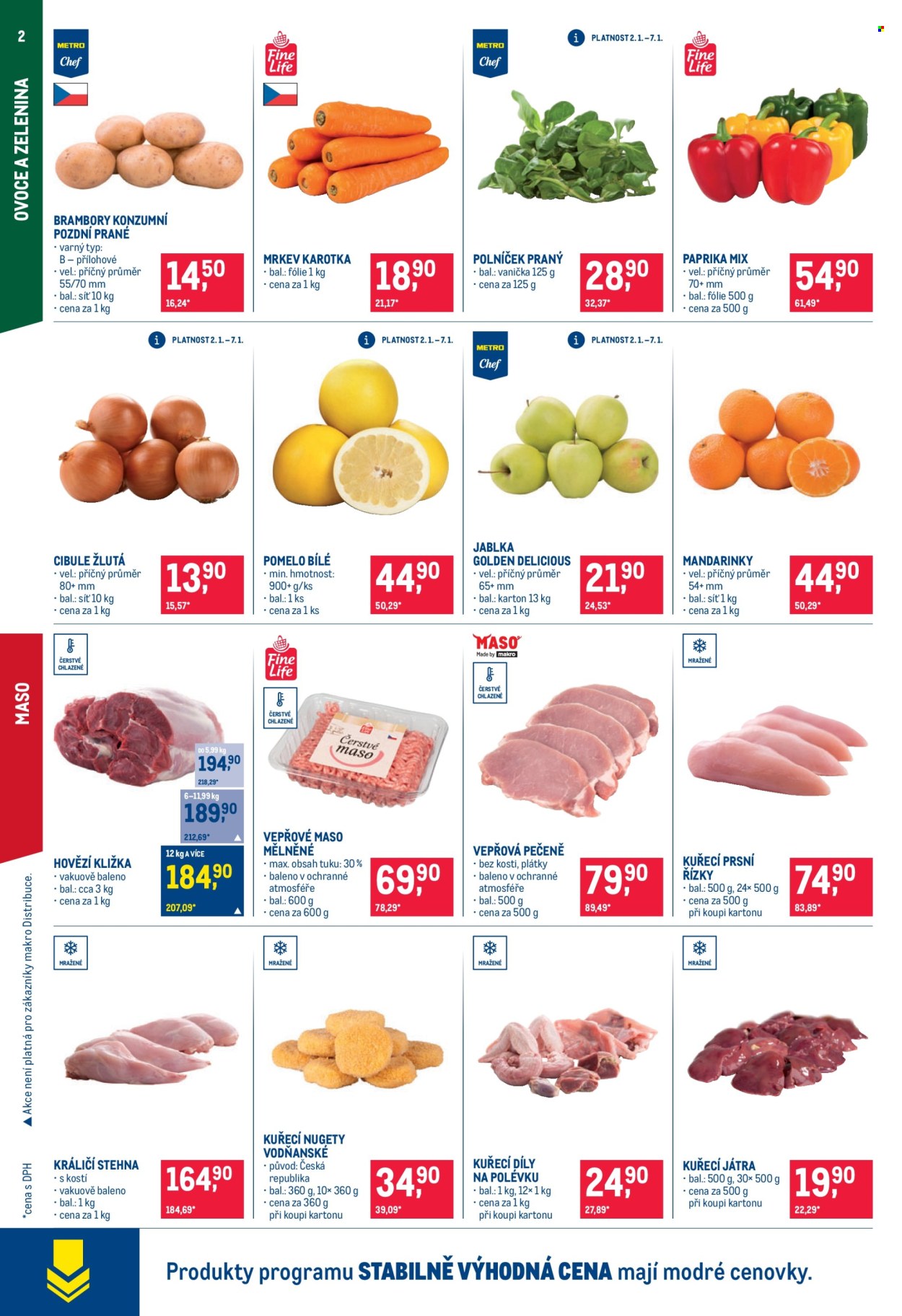 Leták MAKRO - 2.1.2025 - 14.1.2025. Strana 2