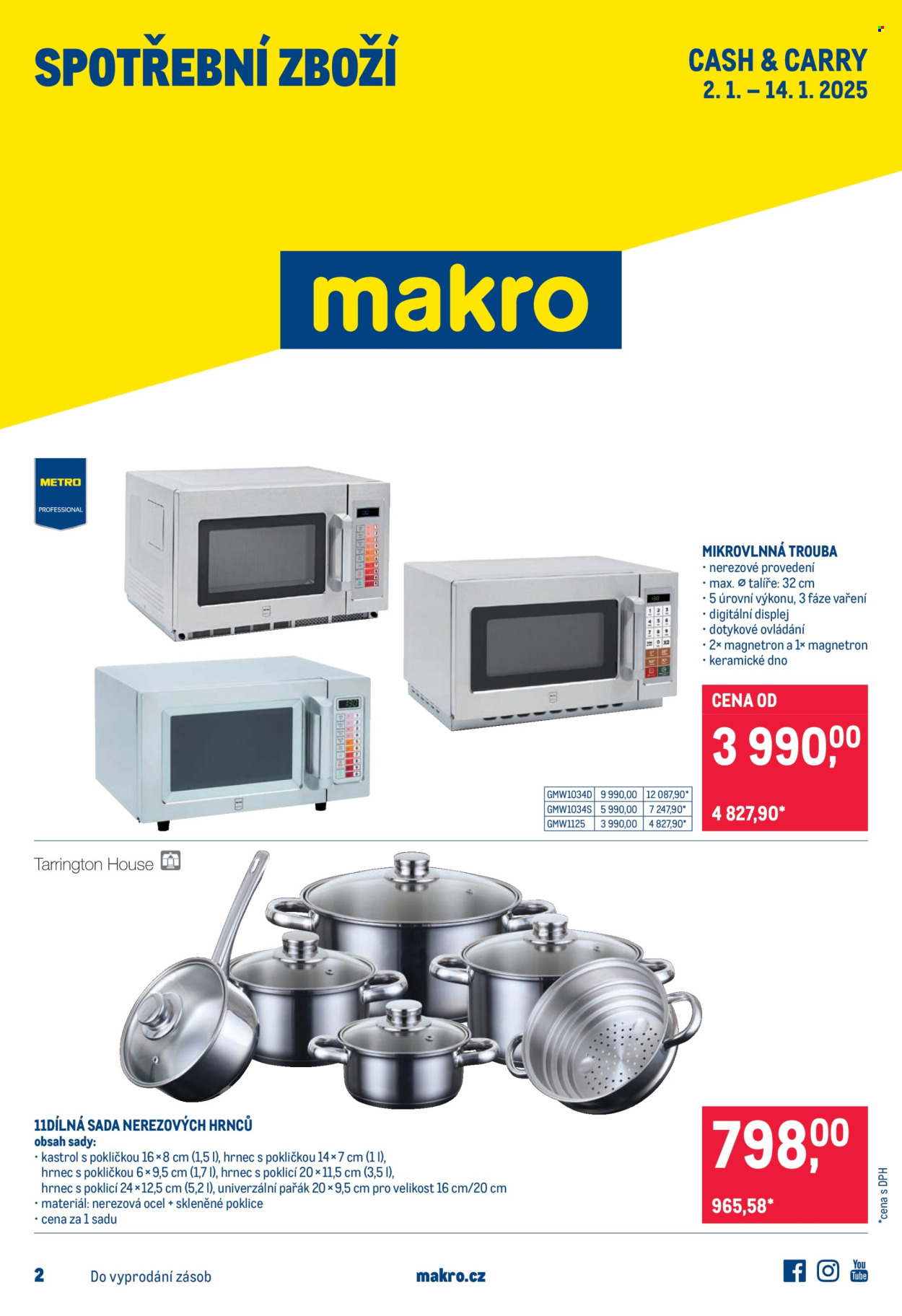 Leták MAKRO - 2.1.2025 - 14.1.2025. Strana 1