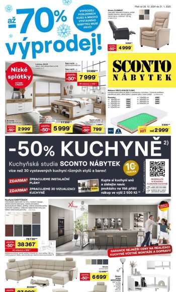 Leták SCONTO NÁBYTEK - 28.12.2024 - 21.1.2025.