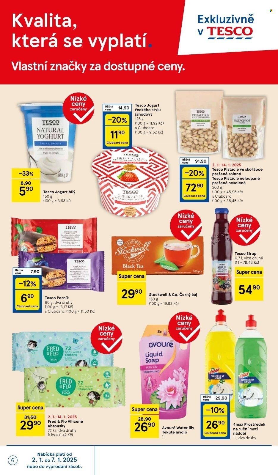 Leták TESCO supermarket - 2.1.2025 - 7.1.2025. Strana 6