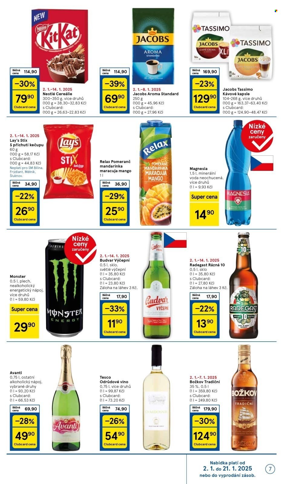 Leták TESCO supermarket - 2.1.2025 - 7.1.2025. Strana 7