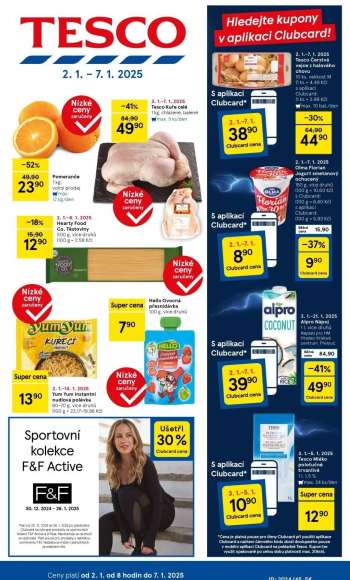 Leták TESCO - 2.1.2025 - 7.1.2025.