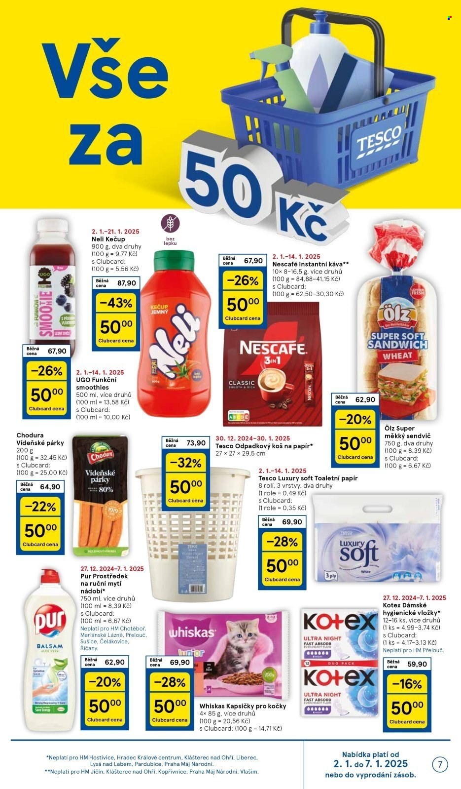 Leták TESCO - 2.1.2025 - 7.1.2025. Strana 7