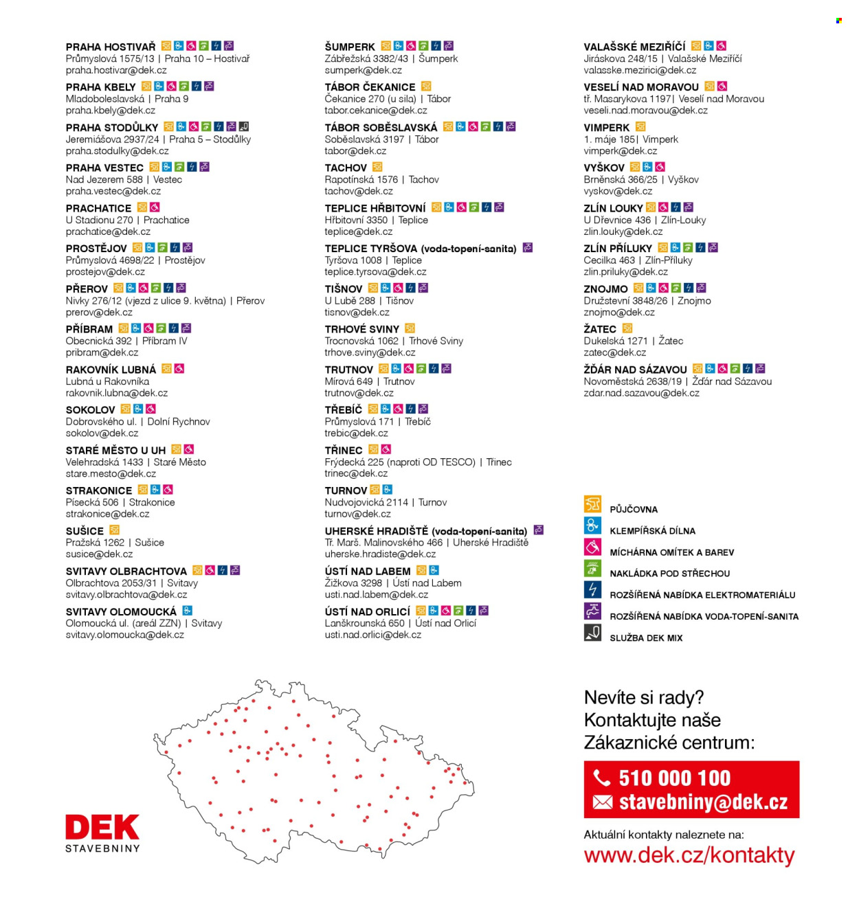 Leták DEK. Strana 427
