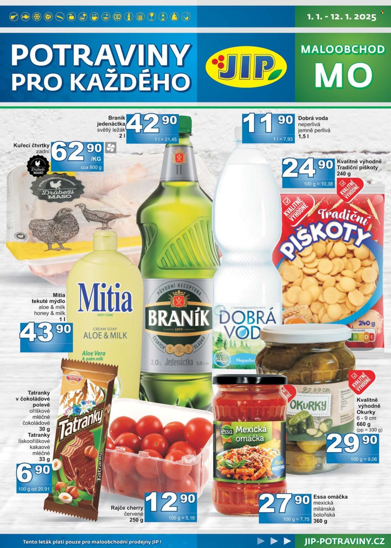 Leták JIP - 1.1.2025 - 12.1.2025. Strana 1