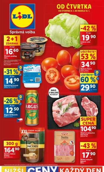 Leták Lidl - 9.1.2025 - 12.1.2025.