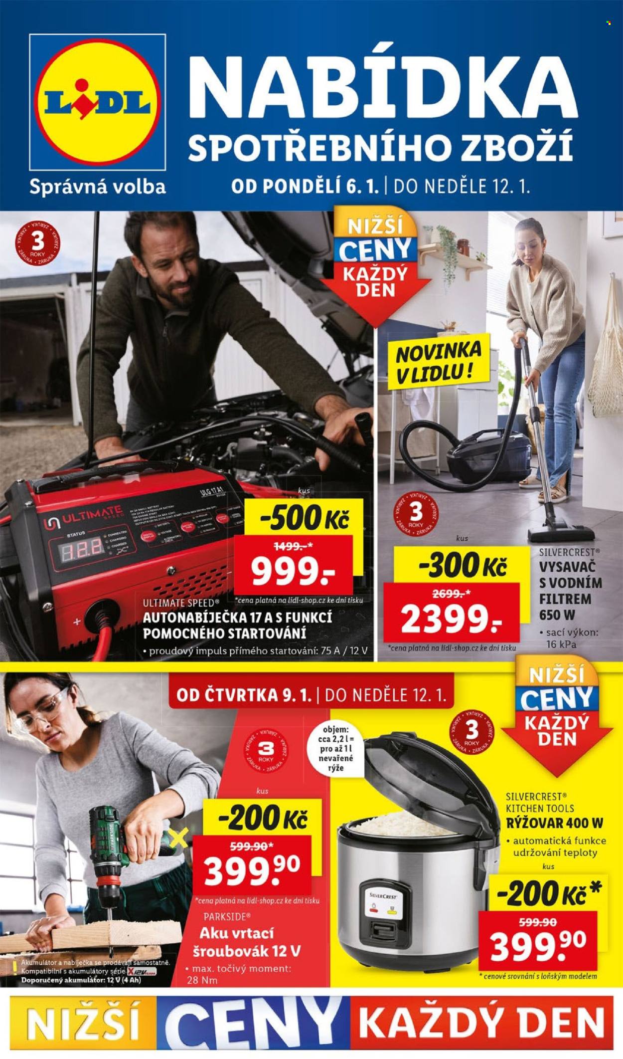 Leták Lidl - 6.1.2025 - 12.1.2025. Strana 1