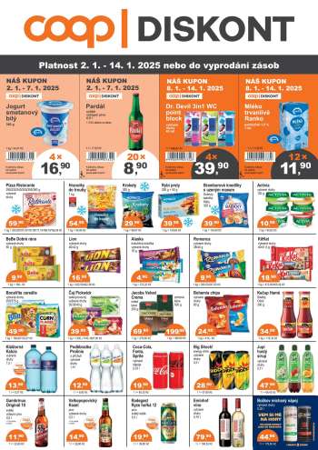 Leták coop DISKONT - 2.1.2025 - 14.1.2025.