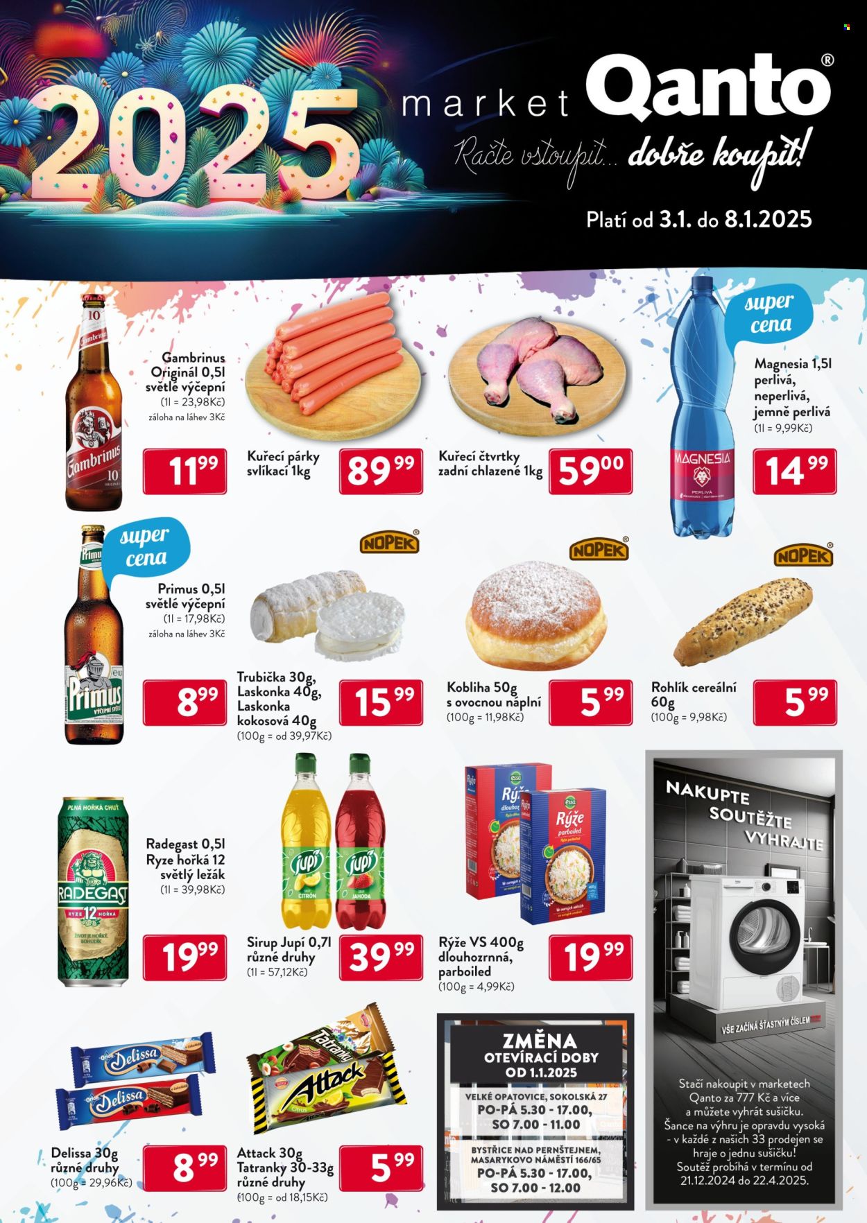 Leták Qanto market - 3.1.2025 - 8.1.2025. Strana 1