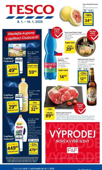 Leták TESCO - 8.1.2025 - 14.1.2025.