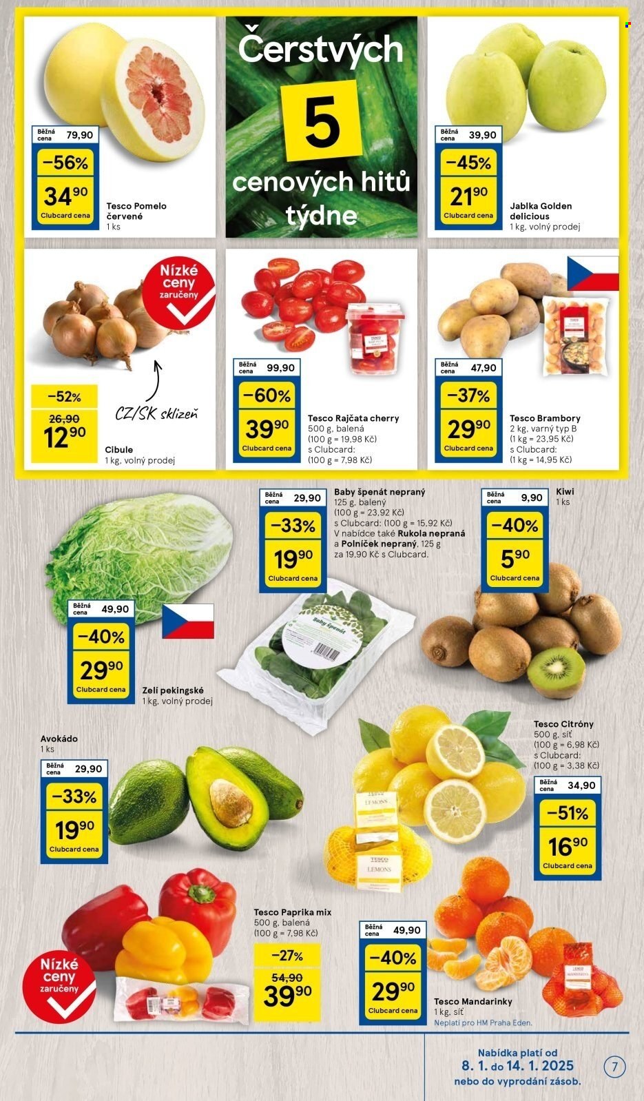 Leták TESCO - 8.1.2025 - 14.1.2025. Strana 7