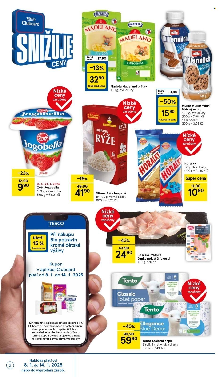 Leták TESCO supermarket - 8.1.2025 - 14.1.2025. Strana 2