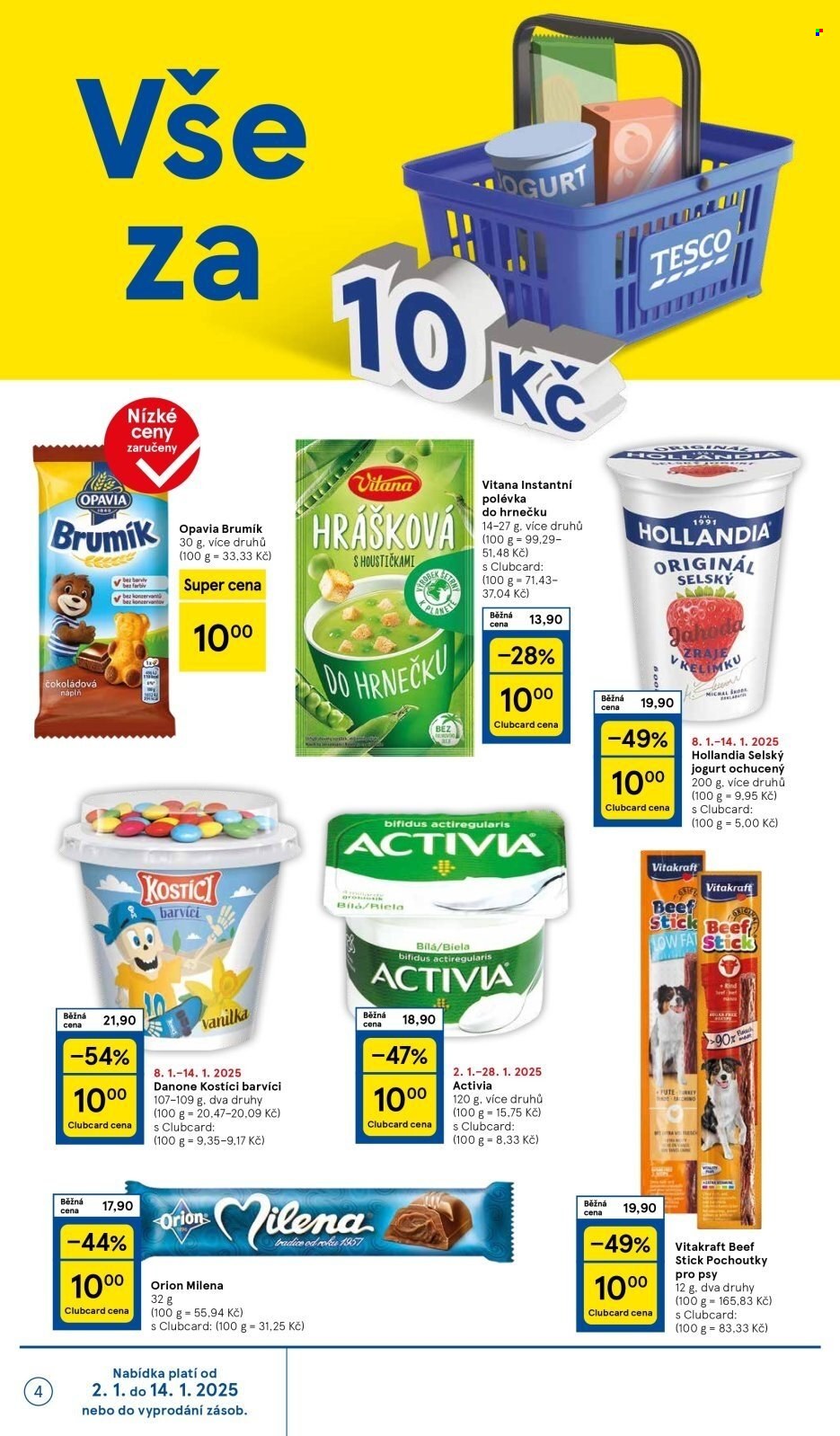 Leták TESCO supermarket - 8.1.2025 - 14.1.2025. Strana 4