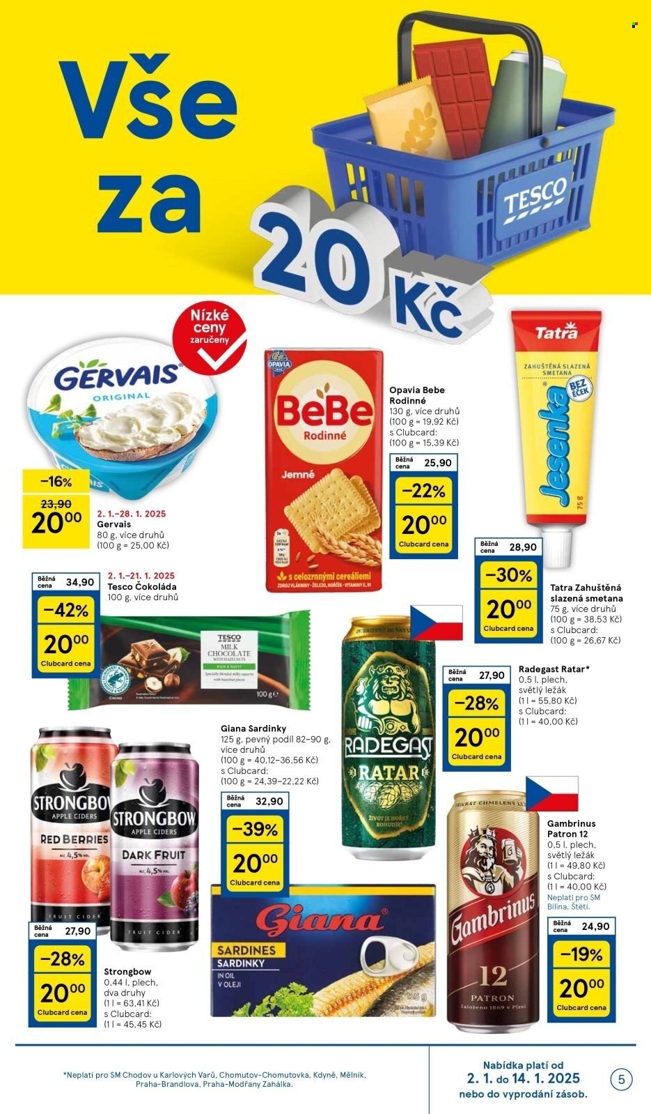 Leták TESCO supermarket - 8.1.2025 - 14.1.2025. Strana 5