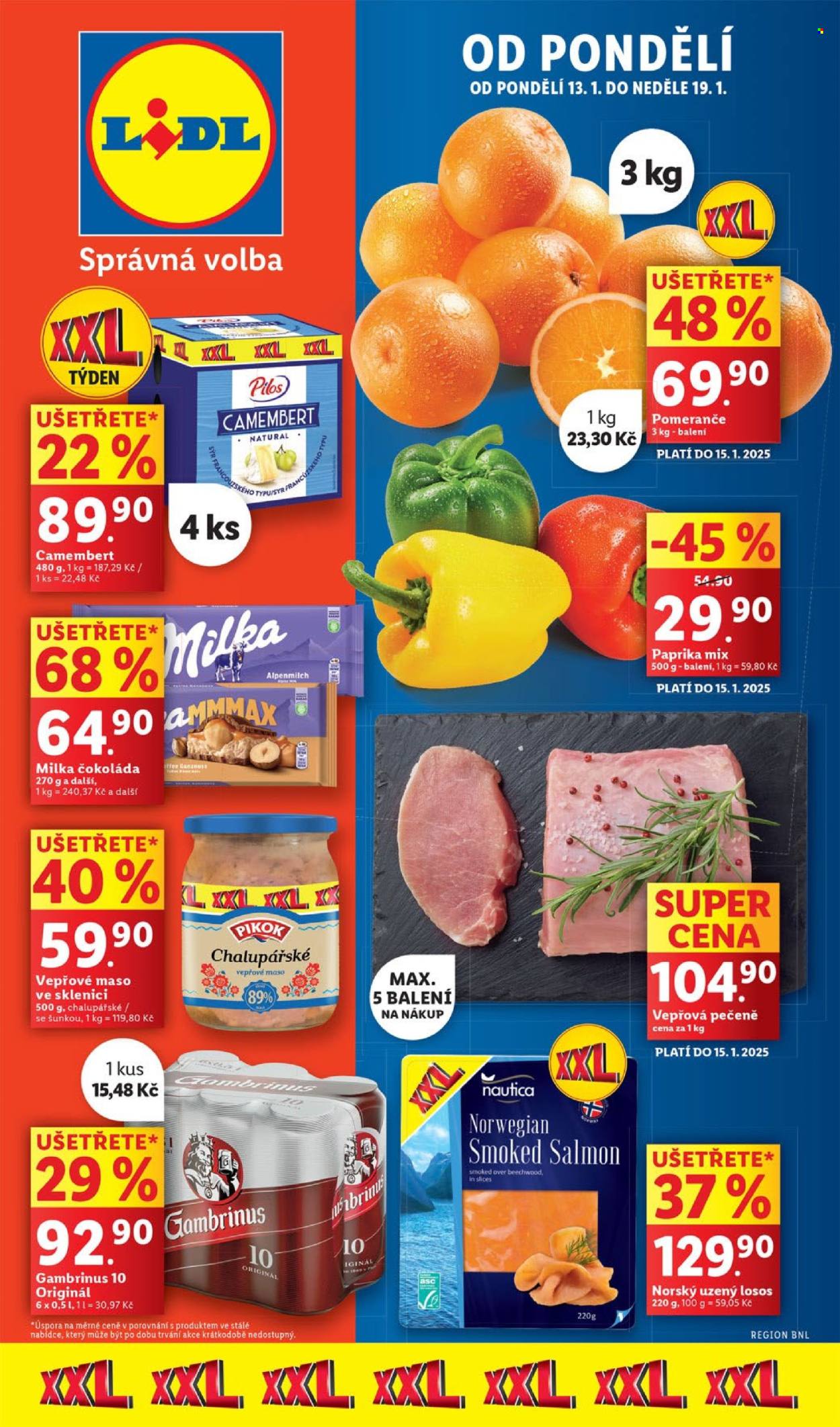 Leták Lidl - 13.1.2025 - 19.1.2025. Strana 1