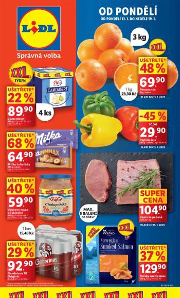 Leták Lidl - 13.1.2025 - 19.1.2025.