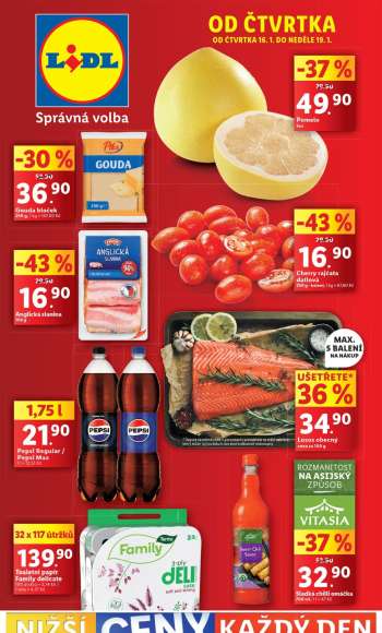Leták Lidl - 16.1.2025 - 19.1.2025.