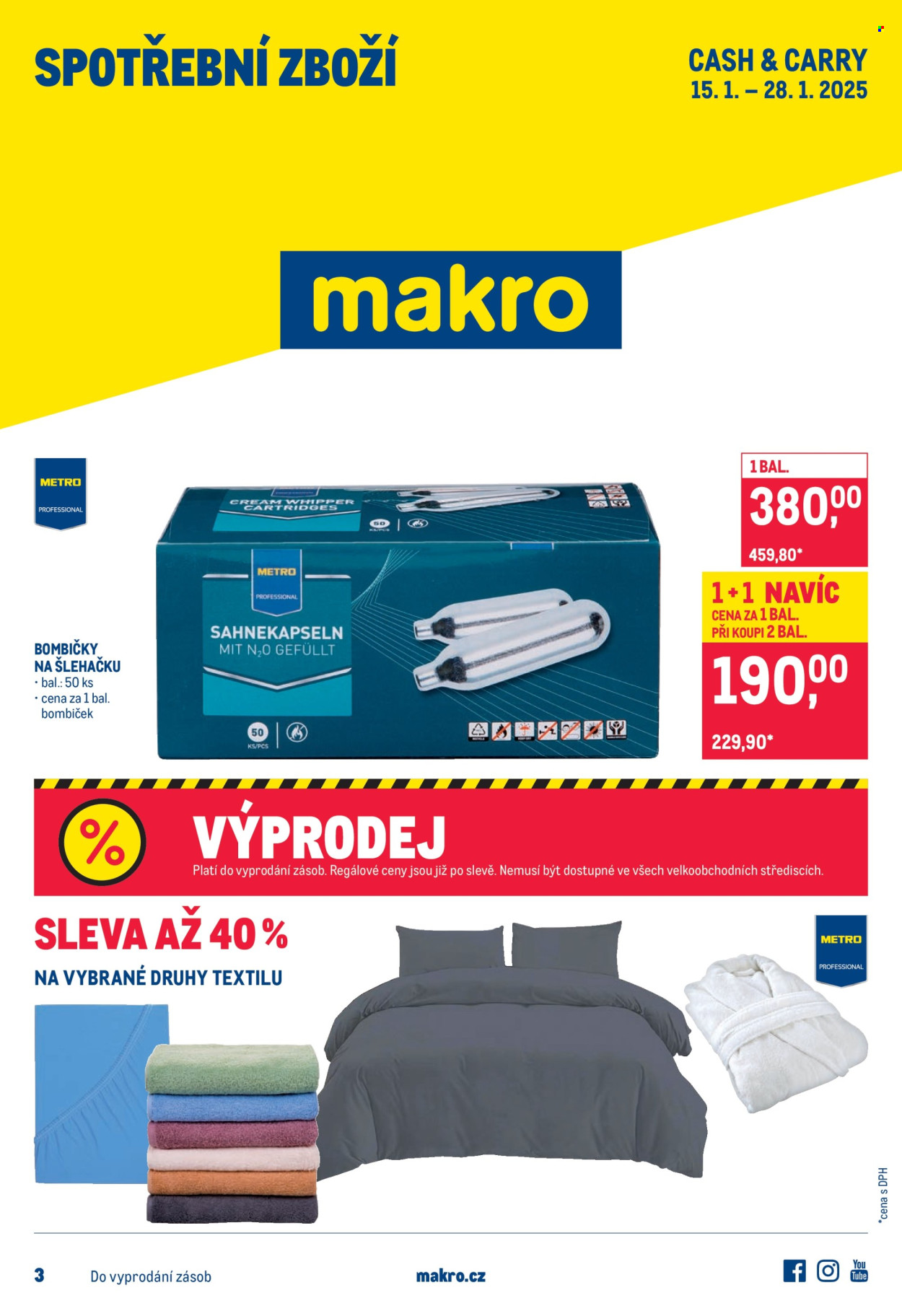 Leták MAKRO - 15.1.2025 - 28.1.2025. Strana 1