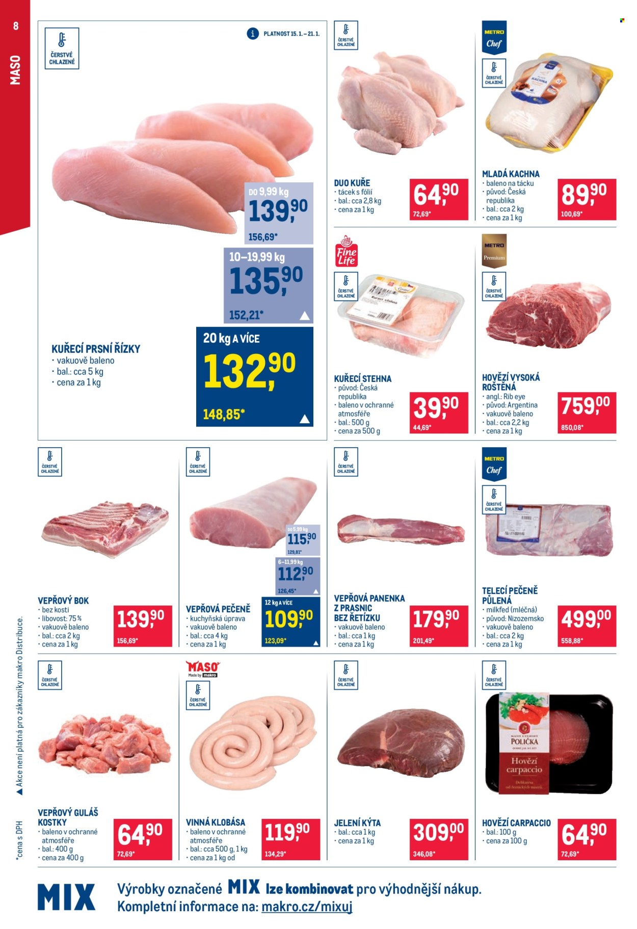 Leták MAKRO - 15.1.2025 - 28.1.2025. Strana 8