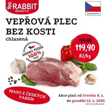 Leták RABBIT řeznictví - 9.1.2025 - 13.1.2025.