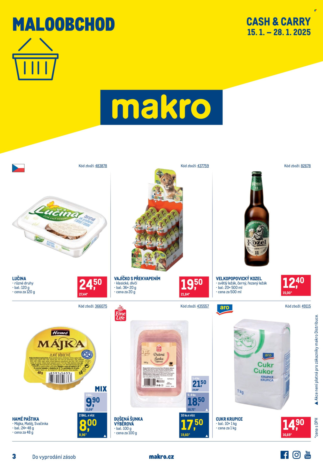 Leták MAKRO - 15.1.2025 - 28.1.2025. Strana 1