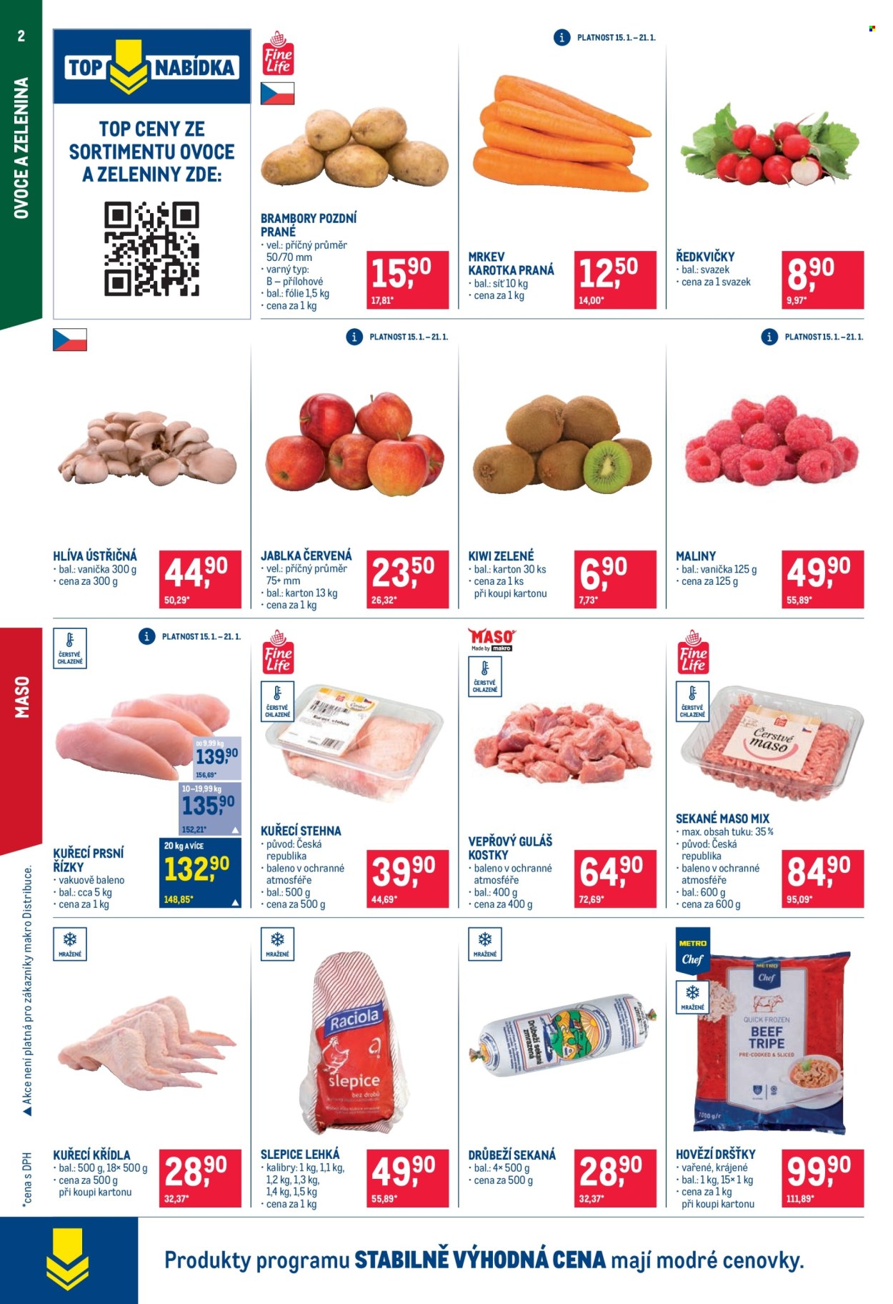 Leták MAKRO - 15.1.2025 - 28.1.2025. Strana 2