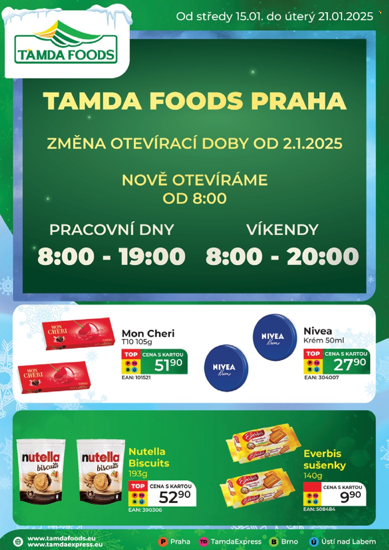 Leták Tamda Foods - 15.1.2025 - 21.1.2025. Strana 1