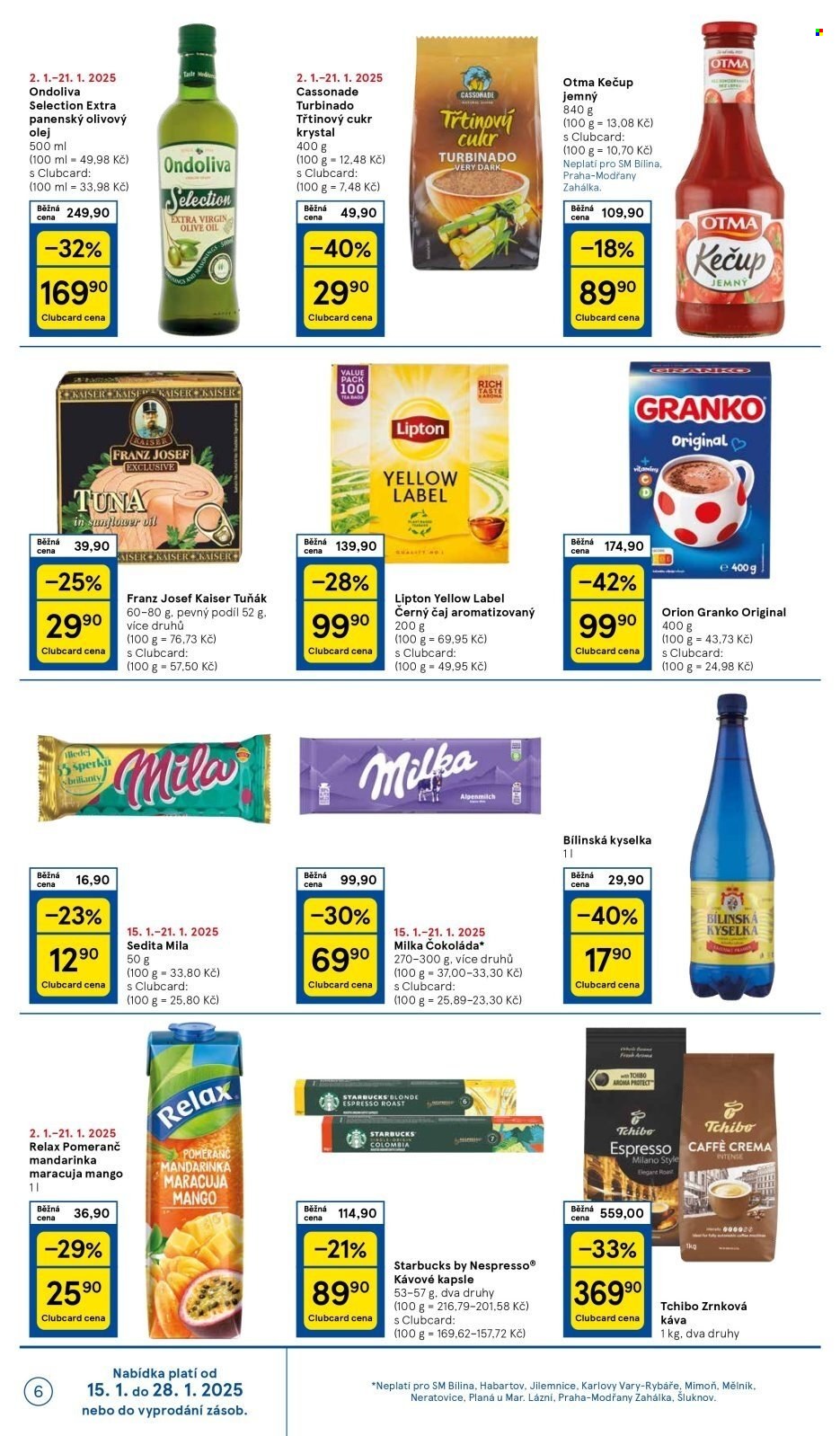 Leták TESCO supermarket - 15.1.2025 - 21.1.2025. Strana 6