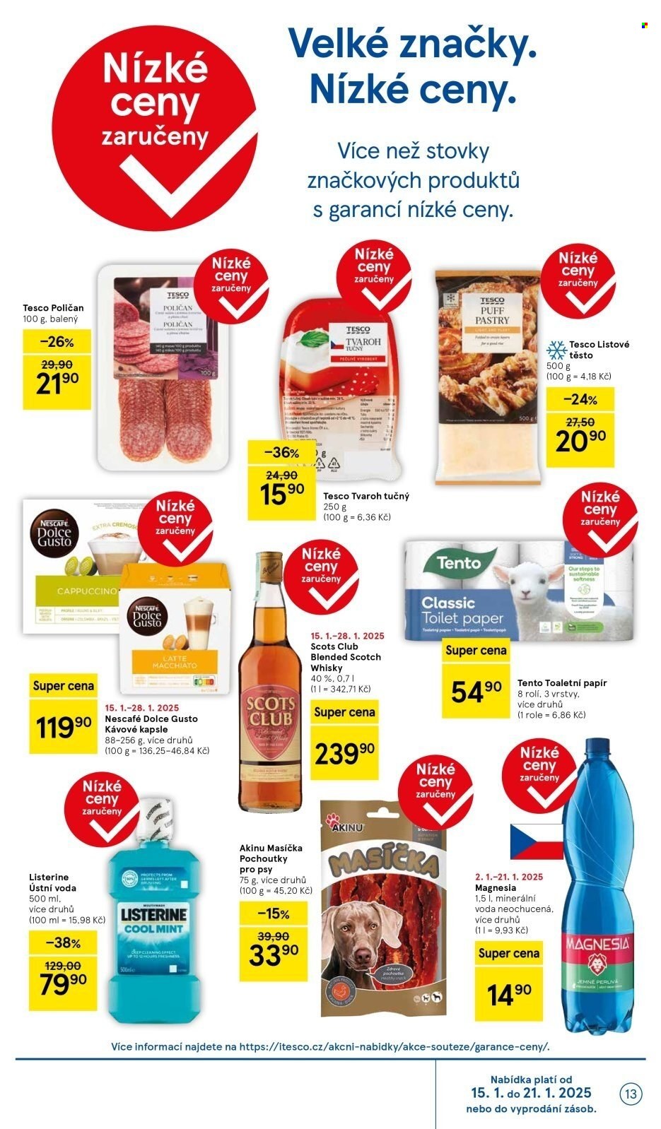 Leták TESCO - 15.1.2025 - 21.1.2025. Strana 13