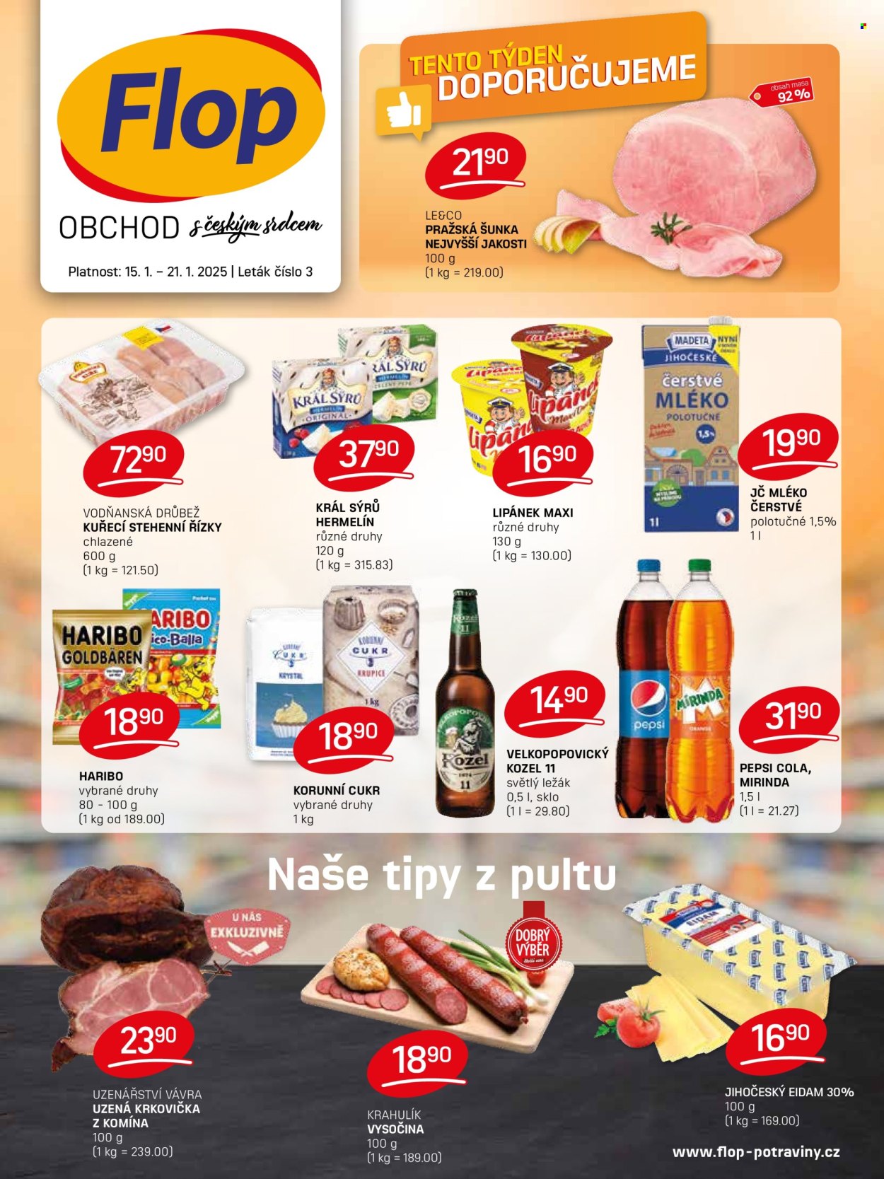 Leták Flop - 15.1.2025 - 21.1.2025. Strana 1