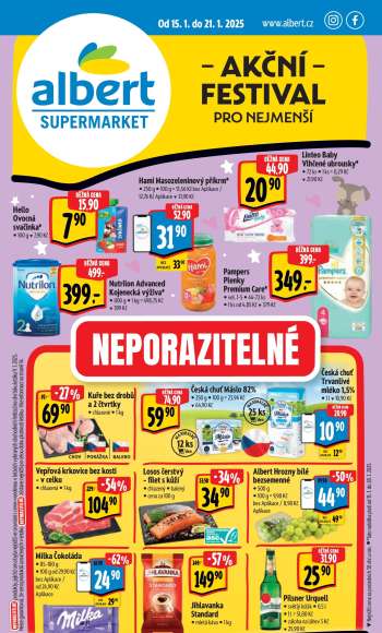 Leták Albert Supermarket - 15.1.2025 - 21.1.2025.