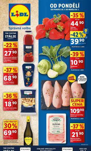 Leták Lidl - 20.1.2025 - 26.1.2025.