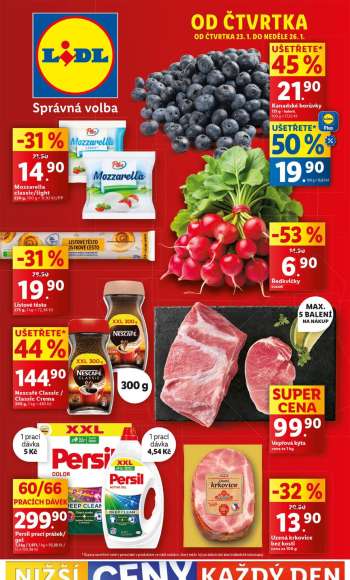 Leták Lidl - 23.1.2025 - 26.1.2025.