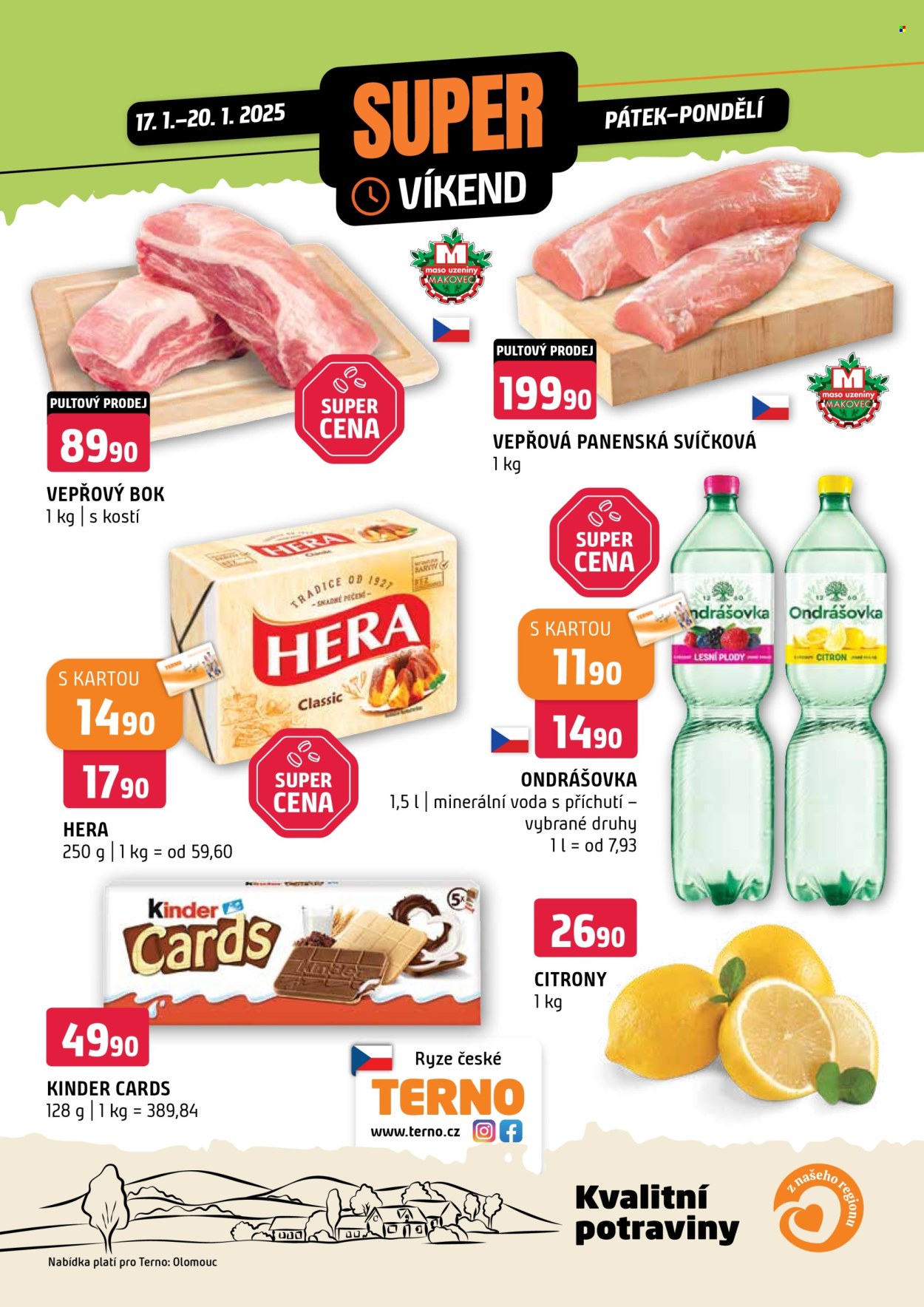 Leták coop TERNO - 17.1.2025 - 20.1.2025. Strana 1