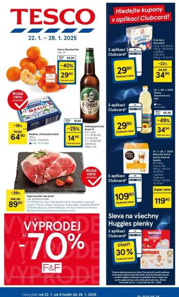 Leták TESCO - 22.1.2025 - 28.1.2025.